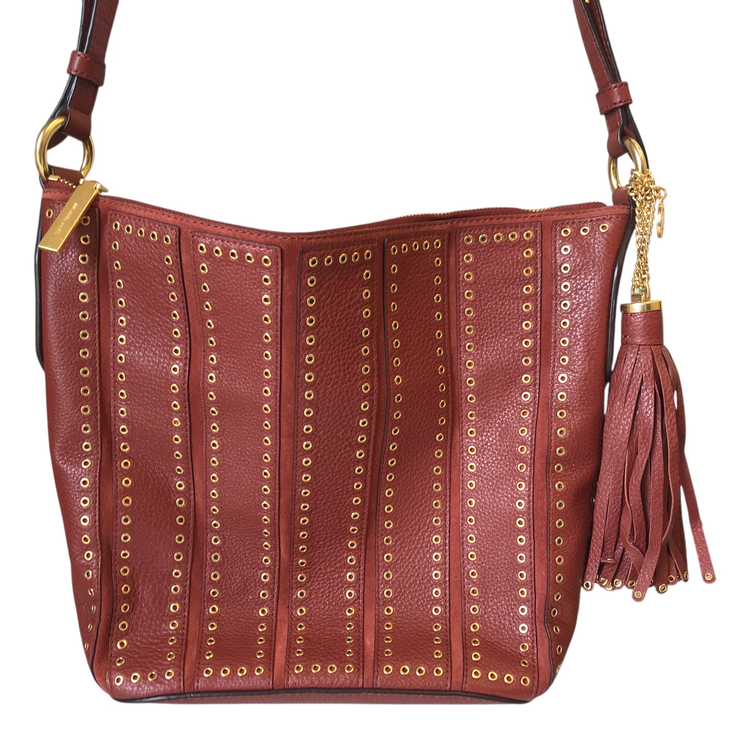 Handbag Designer By Michael Kors In Brown, Size:Medium