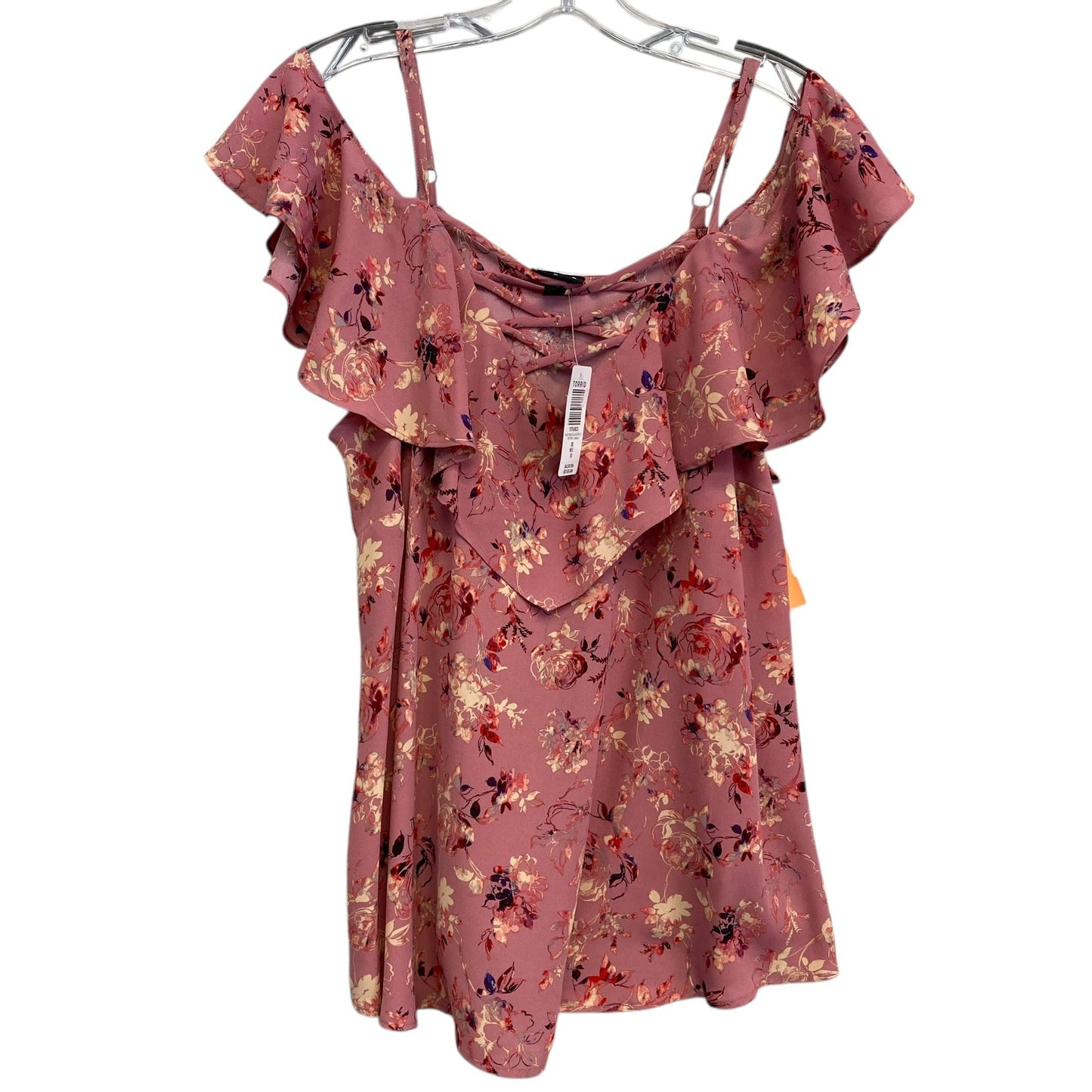 Top Sleeveless By Torrid In Pink, Size:M