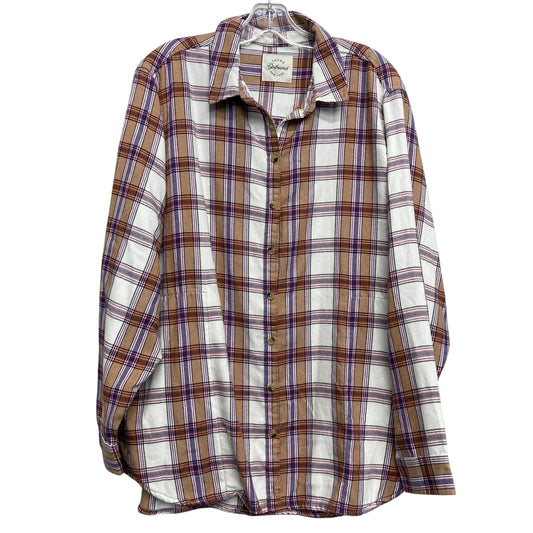 Top Ls By Jachs Girlfirend In Plaid Pattern, Size:Xl