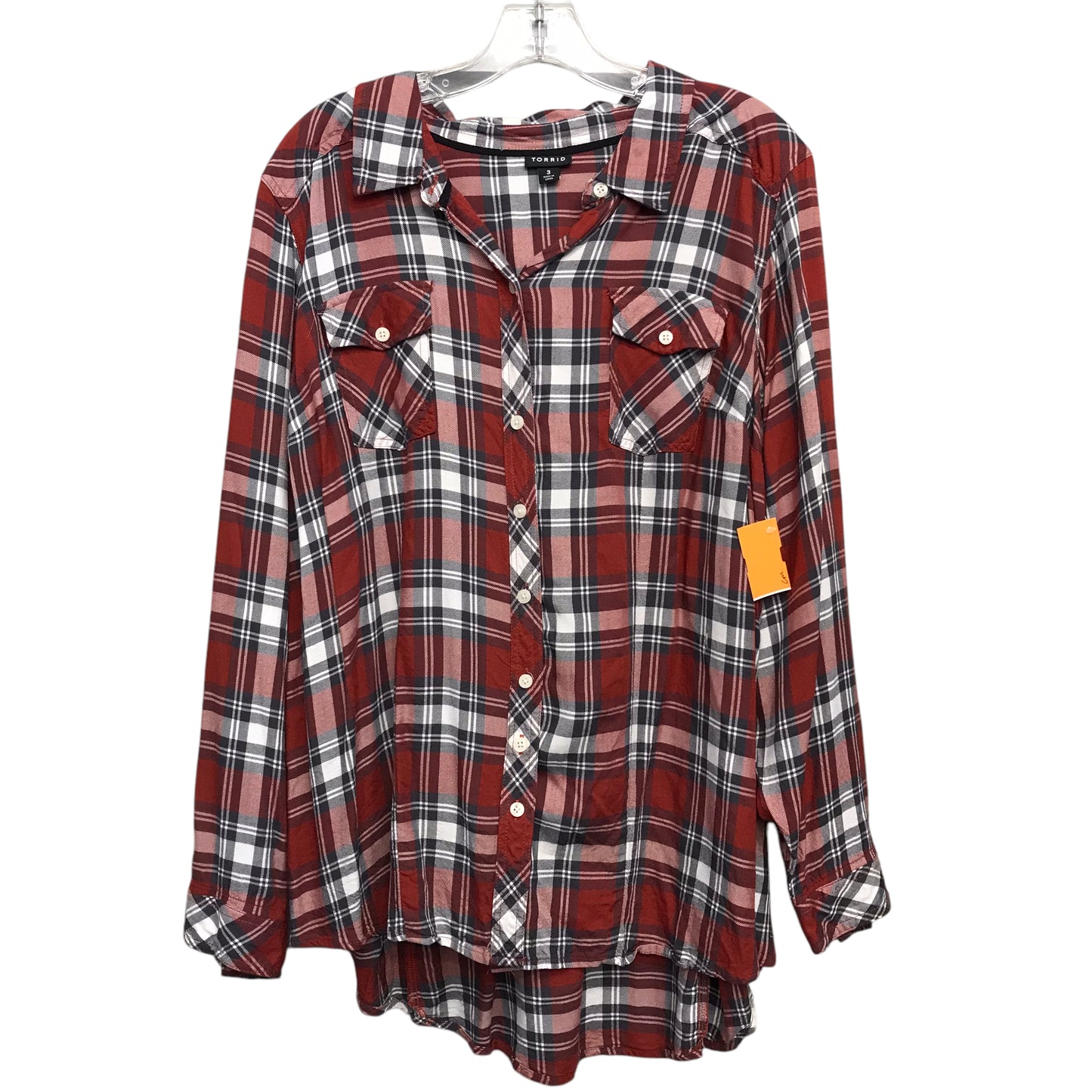 Top Ls By Torrid In Plaid Pattern, Size:3X