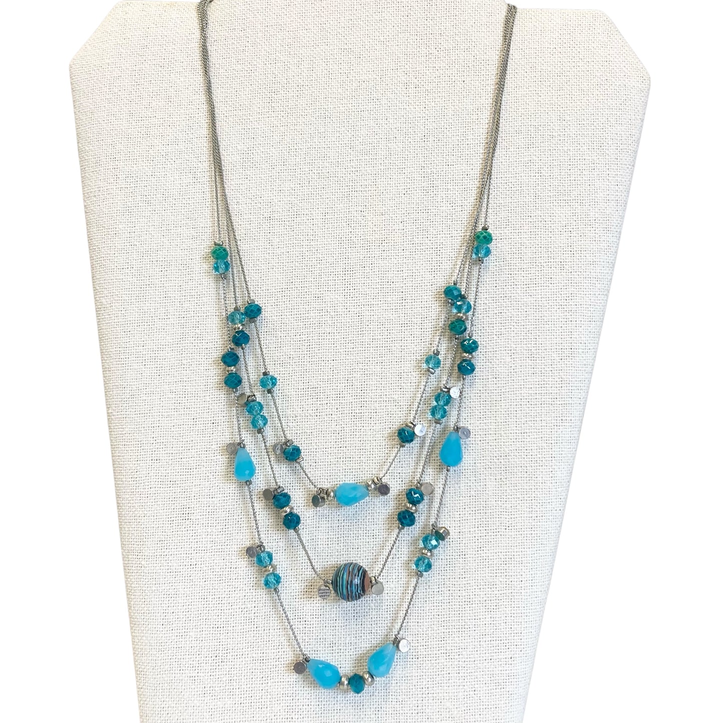 Necklace Statement In Blue