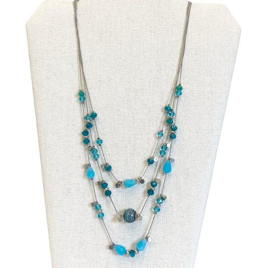 Necklace Statement In Blue