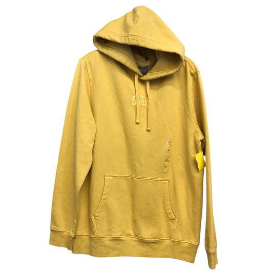 Sweatshirt Hoodie By Gap In Yellow, Size:M