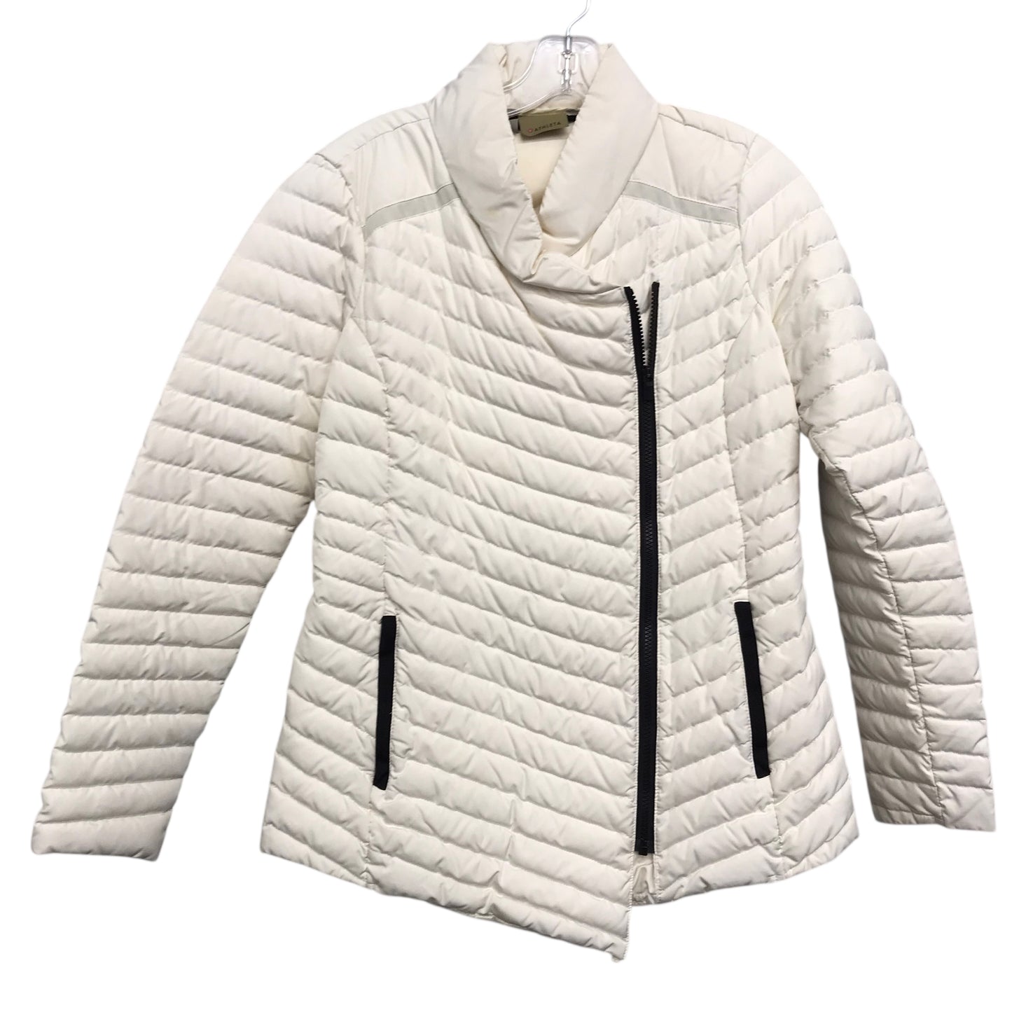 Jacket Puffer & Quilted By Athleta In Cream, Size:S