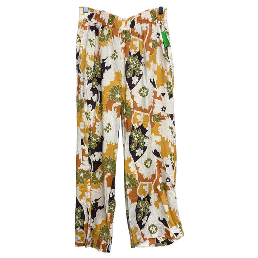 Pants Linen By Christian Siriano In Floral Print, Size:8