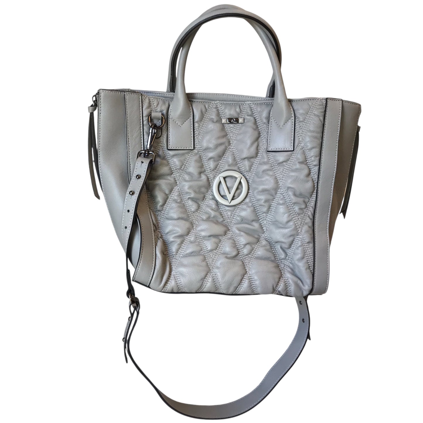 Handbag Designer By Valentino-Mario In Grey, Size:Large