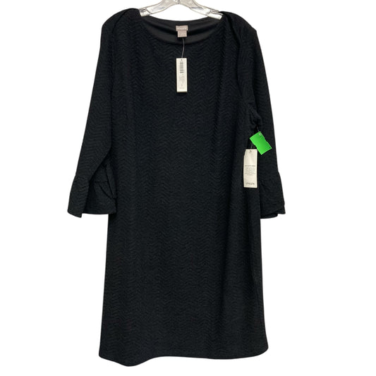 Dress Work By Chicos In Black, Size:Xl
