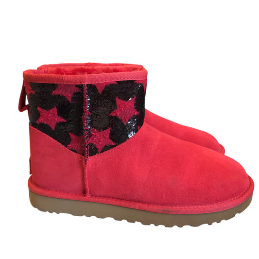 Boots Designer By Ugg In Red, Size:8