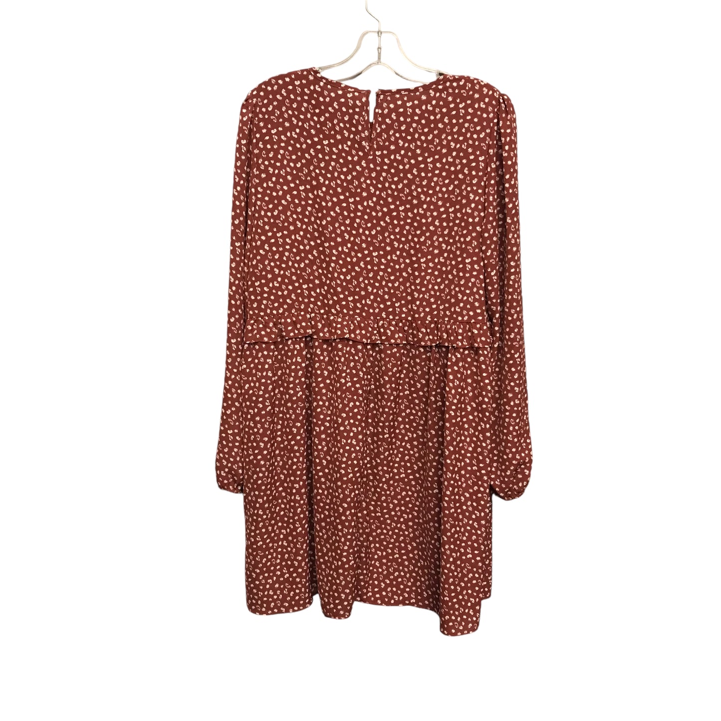 Dress Work By Shein In Brown & Cream, Size:M