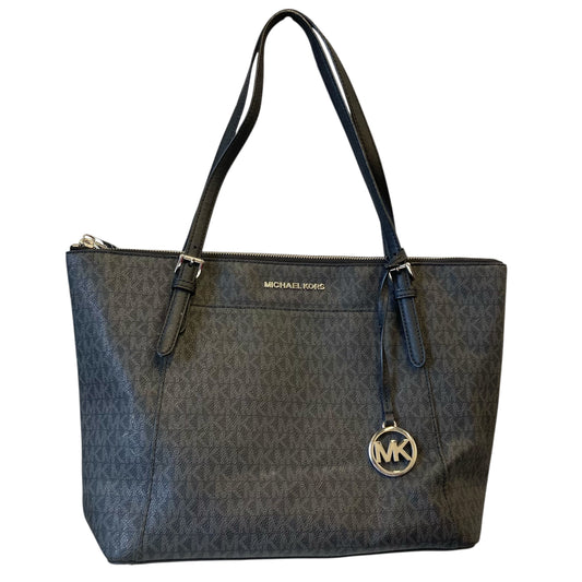 Handbag Designer By Michael Kors In Black & Grey, Size:Large