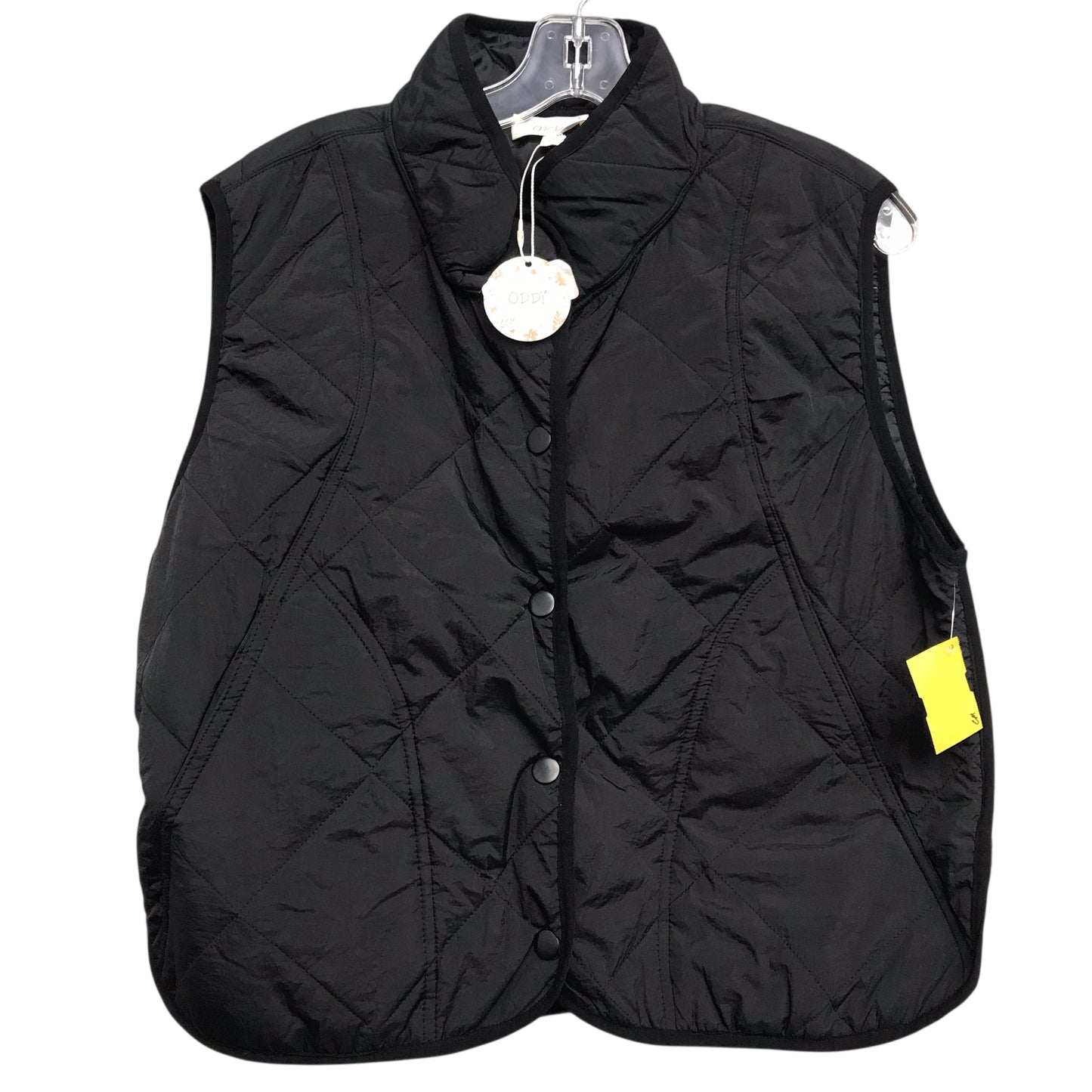 Vest Puffer & Quilted By Oddi In Black, Size:S