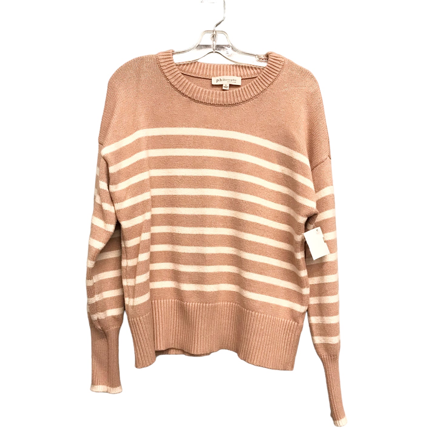 Sweater By Philosophy In Peach, Size:L