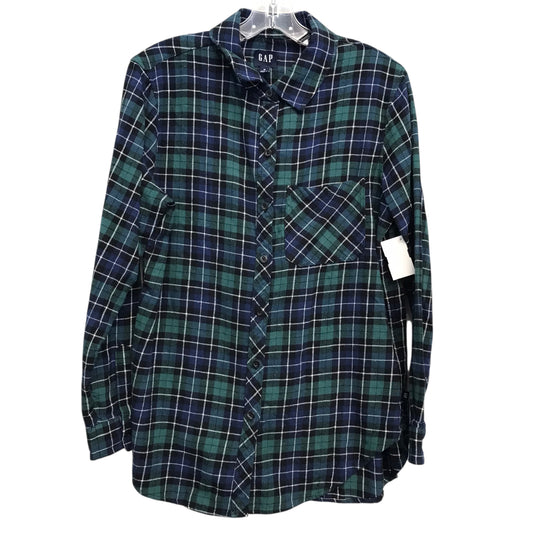 Top Ls By Gap In Blue & Green, Size:M
