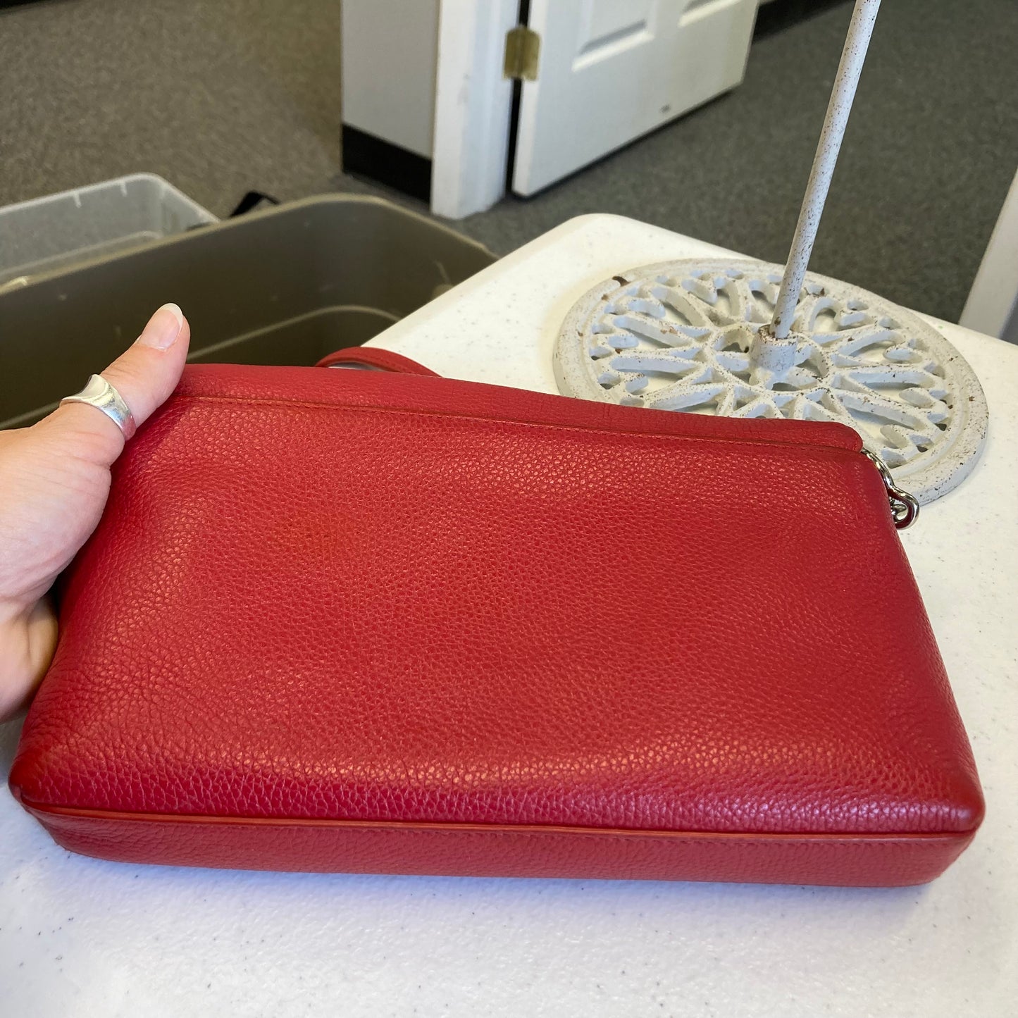 Crossbody Designer By Coach In Red, Size:Medium