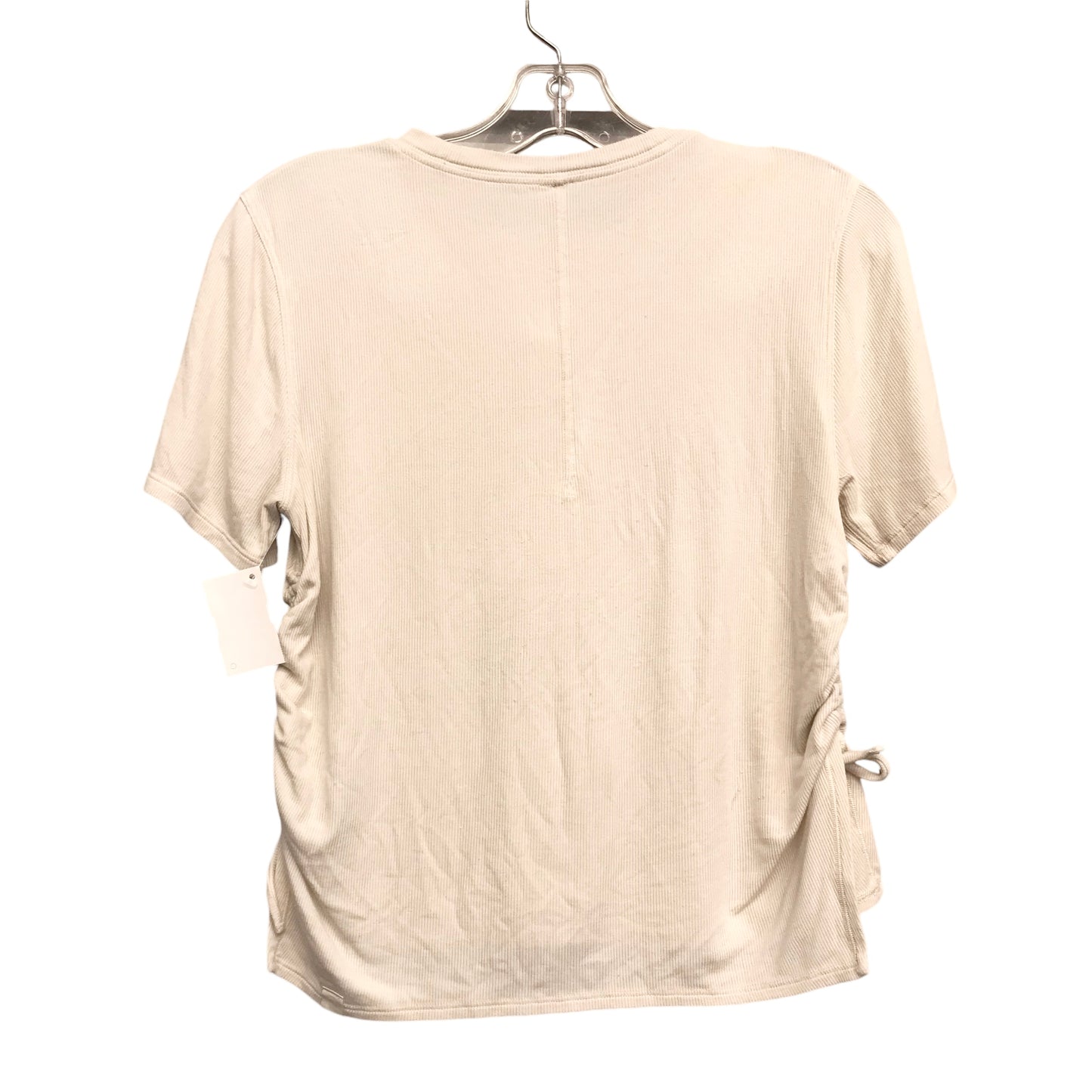 Athletic Top Ss By Lululemon In Beige, Size:S