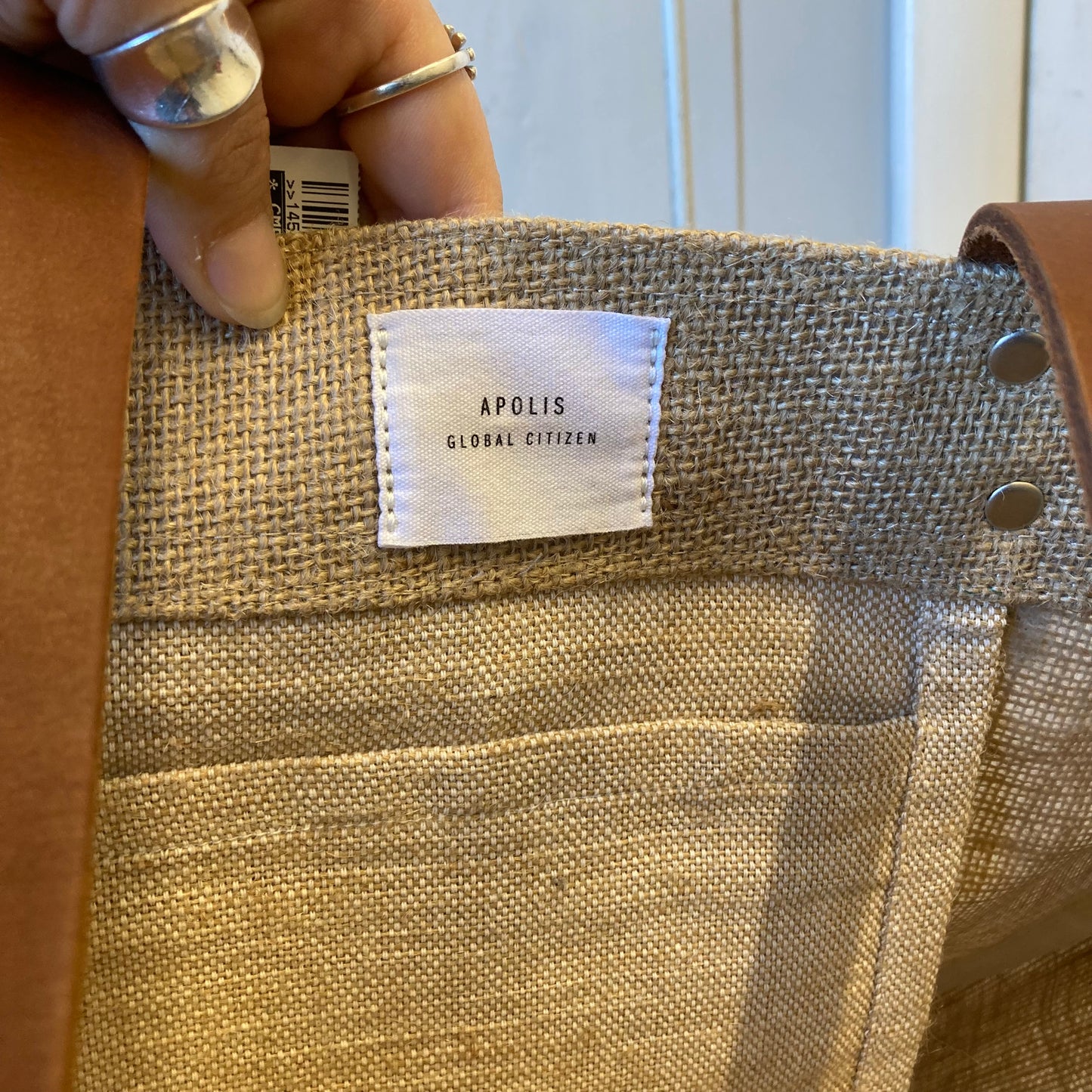 Tote By Apolis Global Citizen In Tan, Size:Medium
