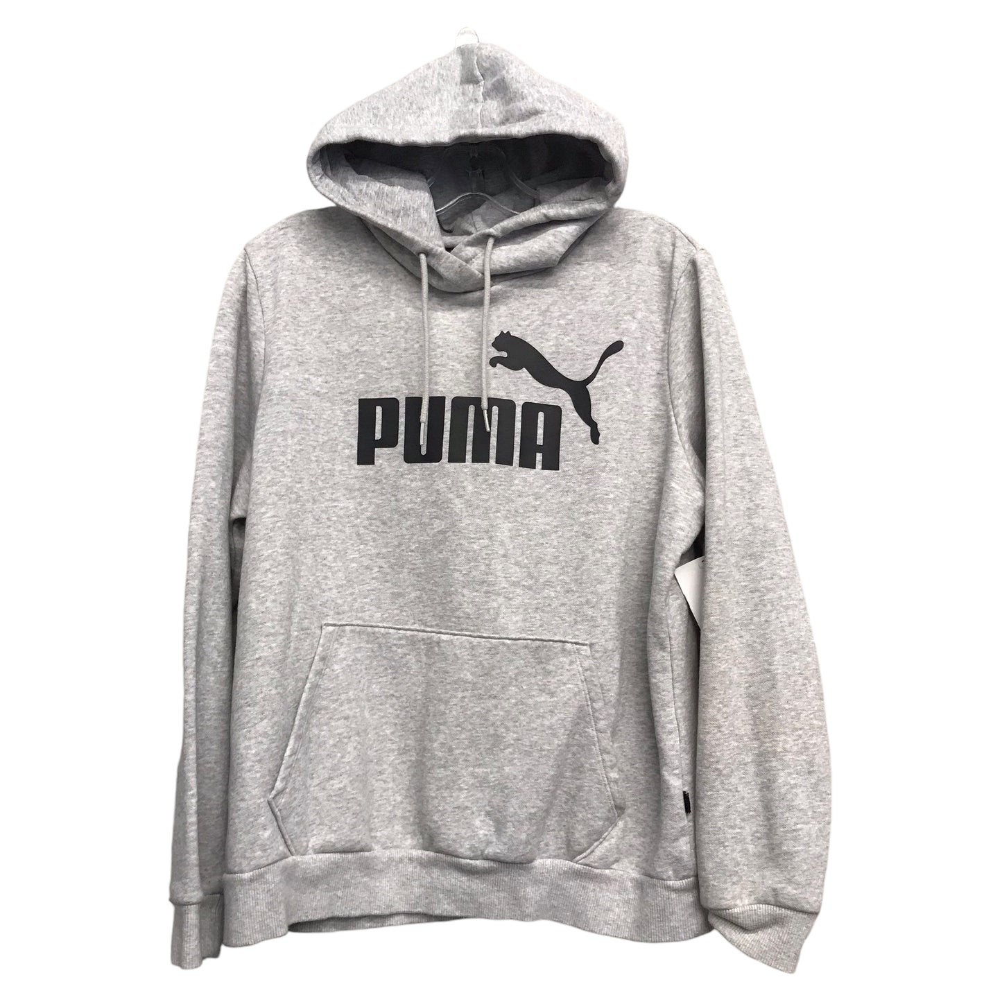 Athletic Sweatshirt Hoodie By Puma In Grey, Size:Xl