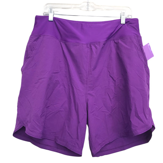 Athletic Shorts By Gradual In Purple, Size:1X