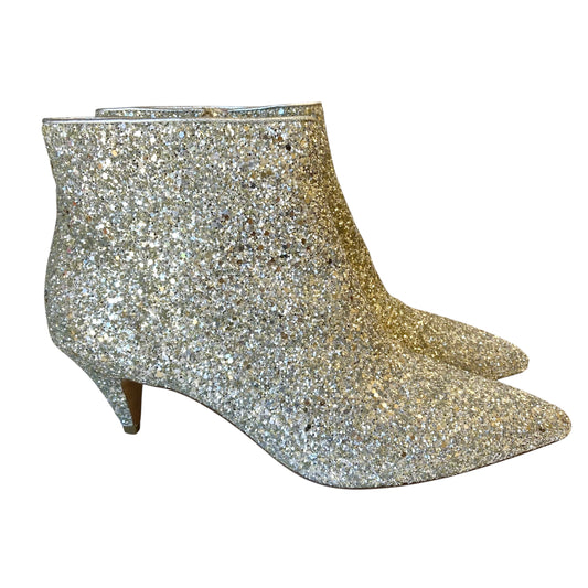 Boots Designer By Kate Spade In Silver, Size:10.5