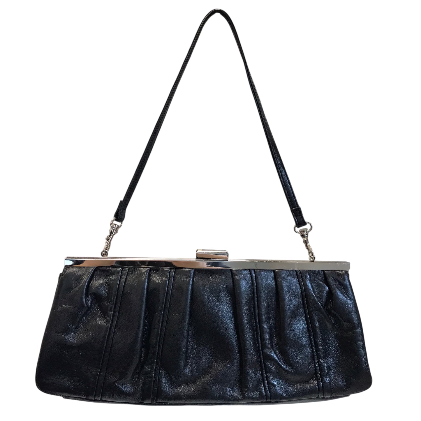 Handbag Leather By Wilsons Leather In Black, Size:Small