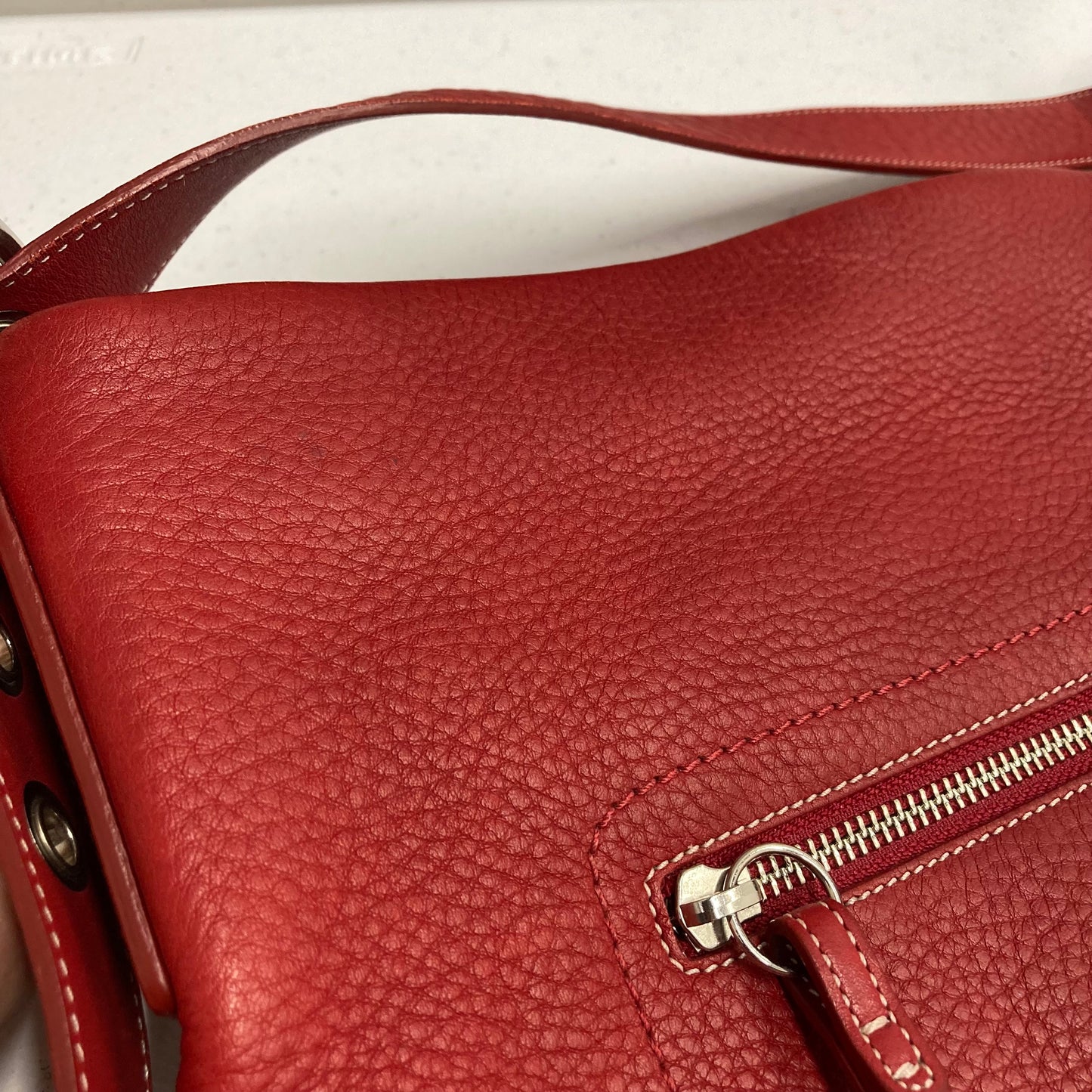 Crossbody Designer By Coach In Red, Size:Medium