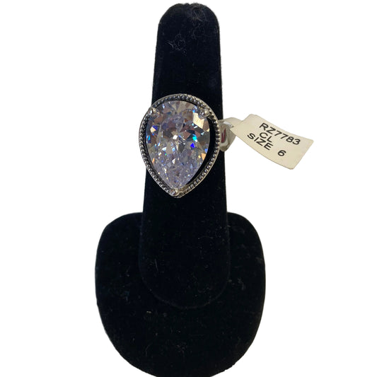 Ring Statement In Silver, Size:6
