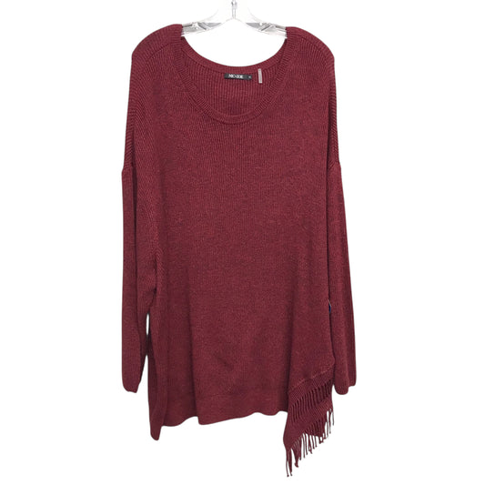 Sweater By Nic + Zoe In Red, Size:3X