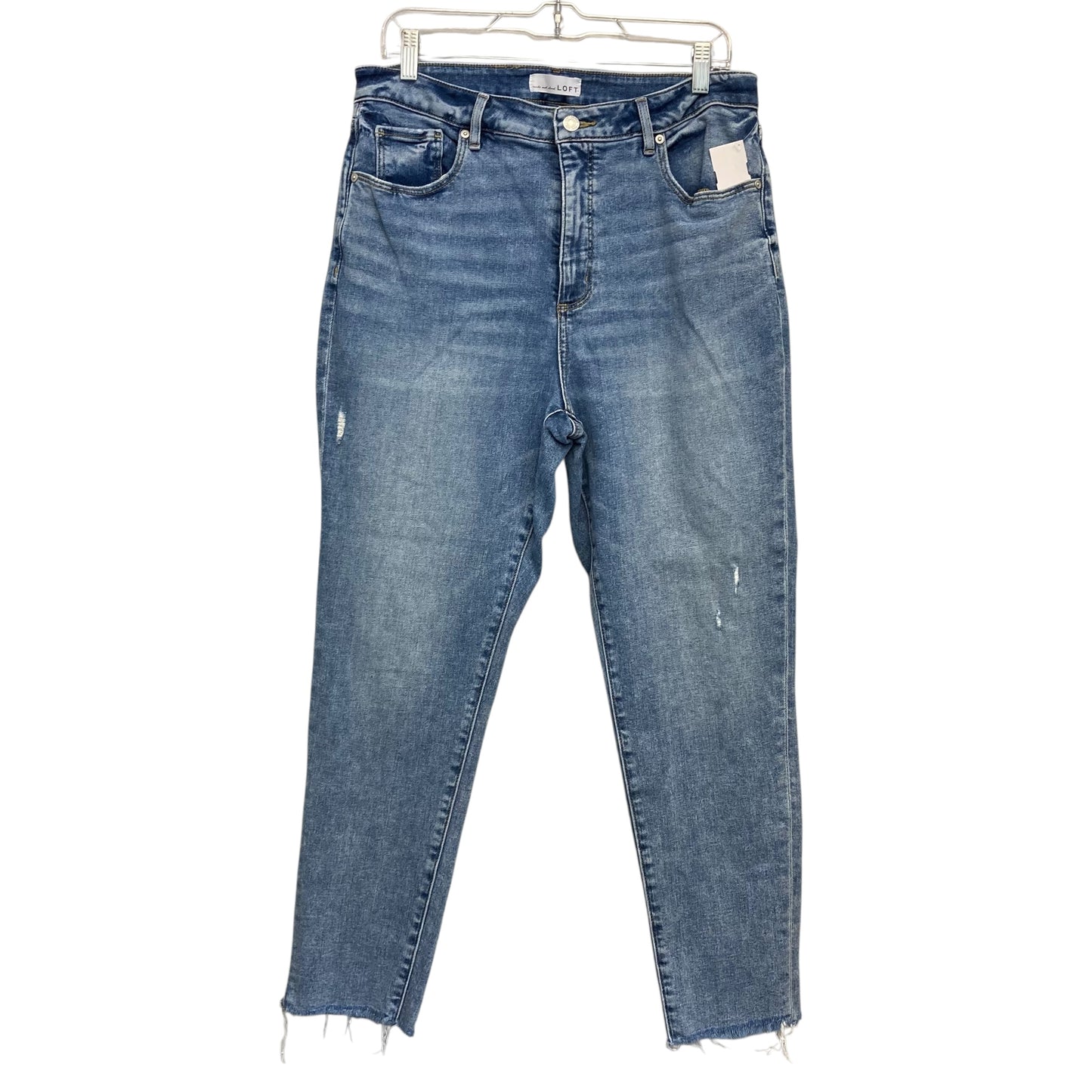 Jeans Skinny By Loft In Blue Denim, Size:14