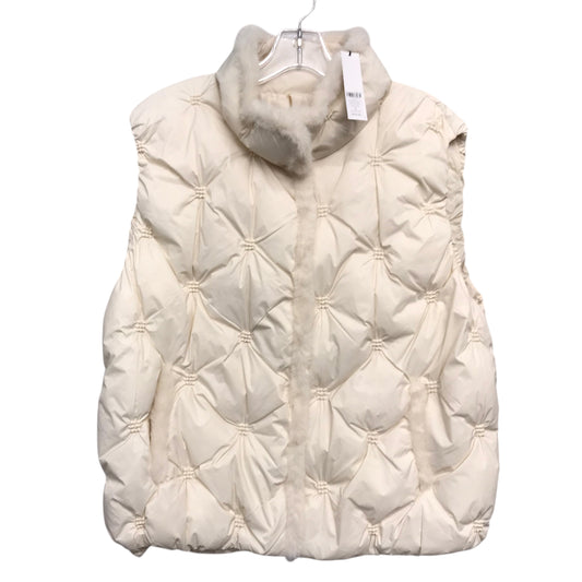 Vest Puffer & Quilted By Chicos In Cream, Size:Xl