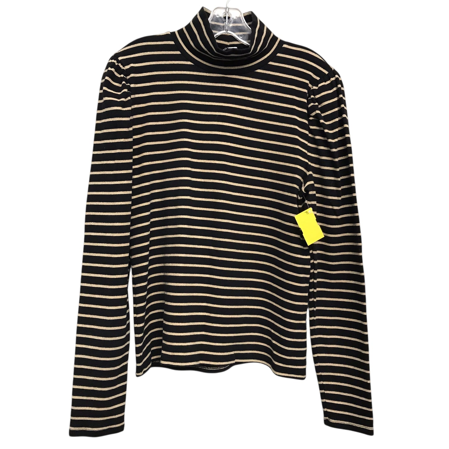 Top Ls By J. Crew In Black & Gold, Size:Xl
