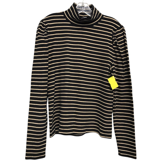 Top Ls By J. Crew In Black & Gold, Size:Xl