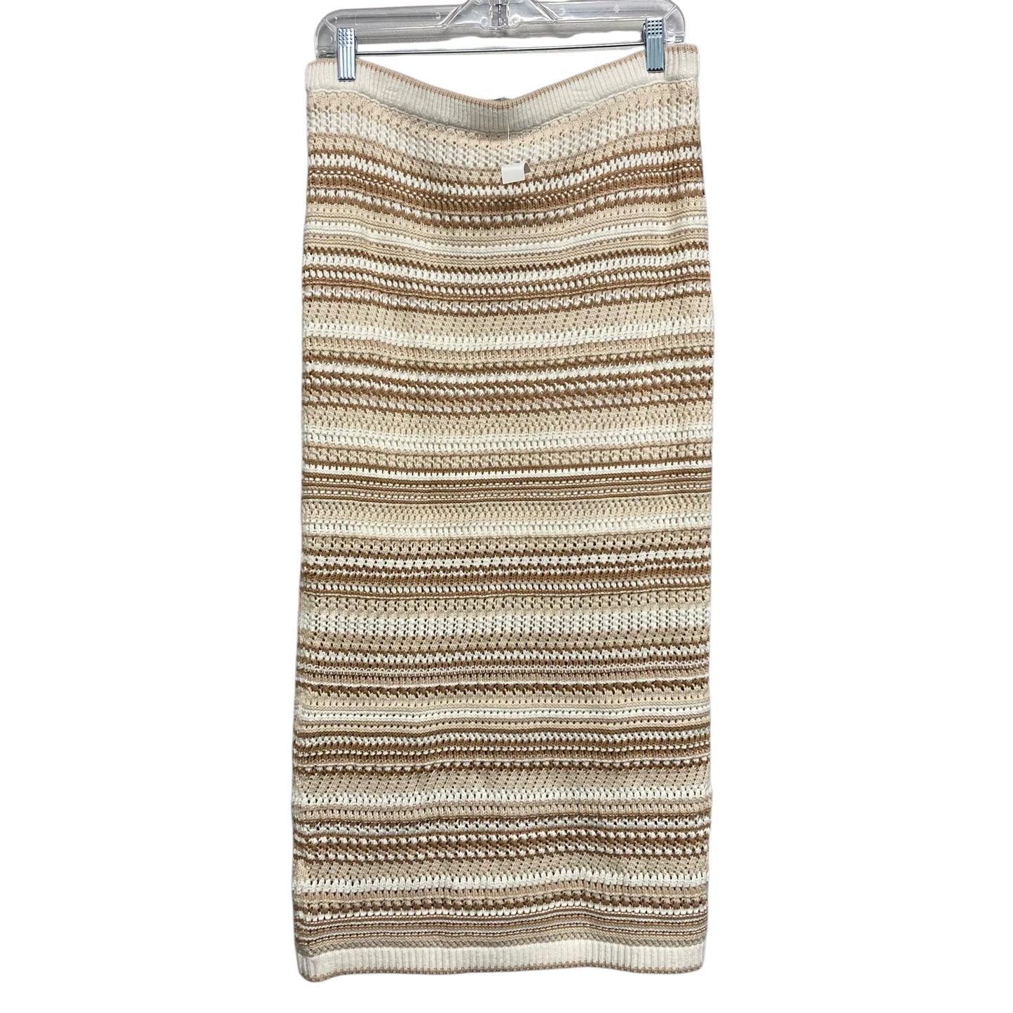 Skirt Maxi By Rachel Zoe In Tan & White, Size:M