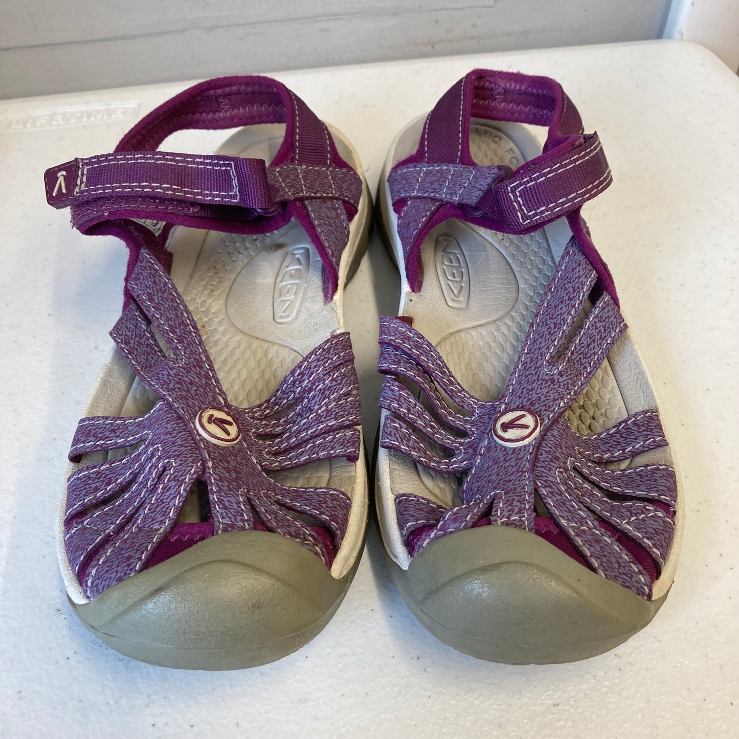 Sandals Flats By Keen In Purple, Size:7