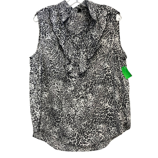Top Sleeveless By Jones New York In Black & White, Size:Xl