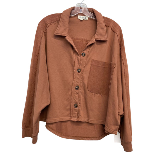 Jacket Shirt By Listicle In Tan, Size:L