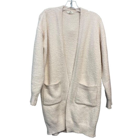Sweater Cardigan By Entro In Ivory, Size:S