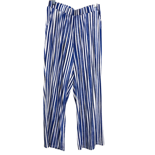 Pants Lounge By Elizabeth Clarke In Blue & White, Size:8