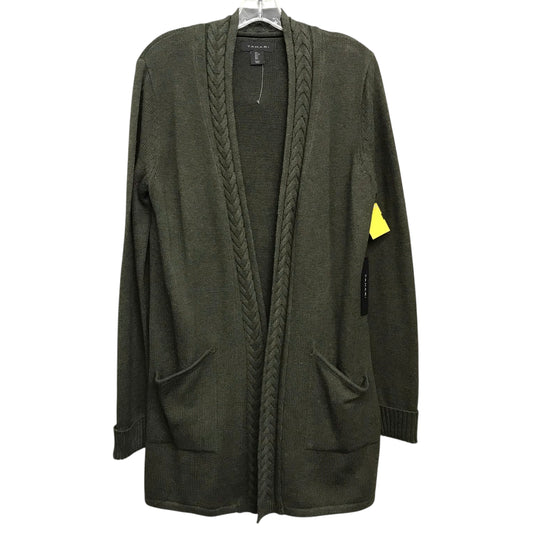 Sweater Cardigan By Tahari In Green, Size:L