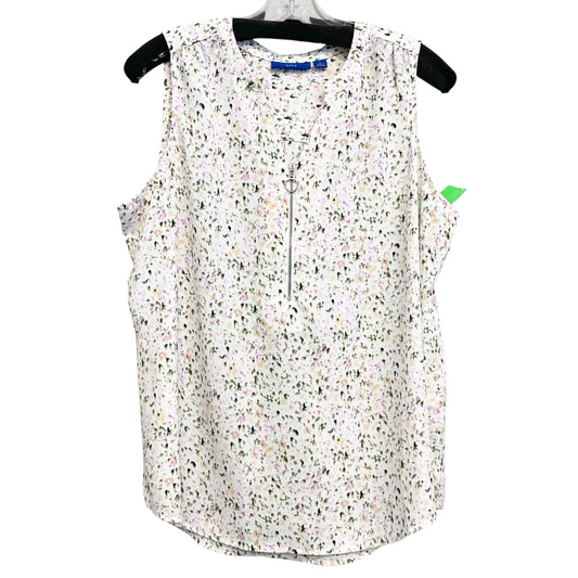 Top Sleeveless By Apt 9 In Multi, Size:L