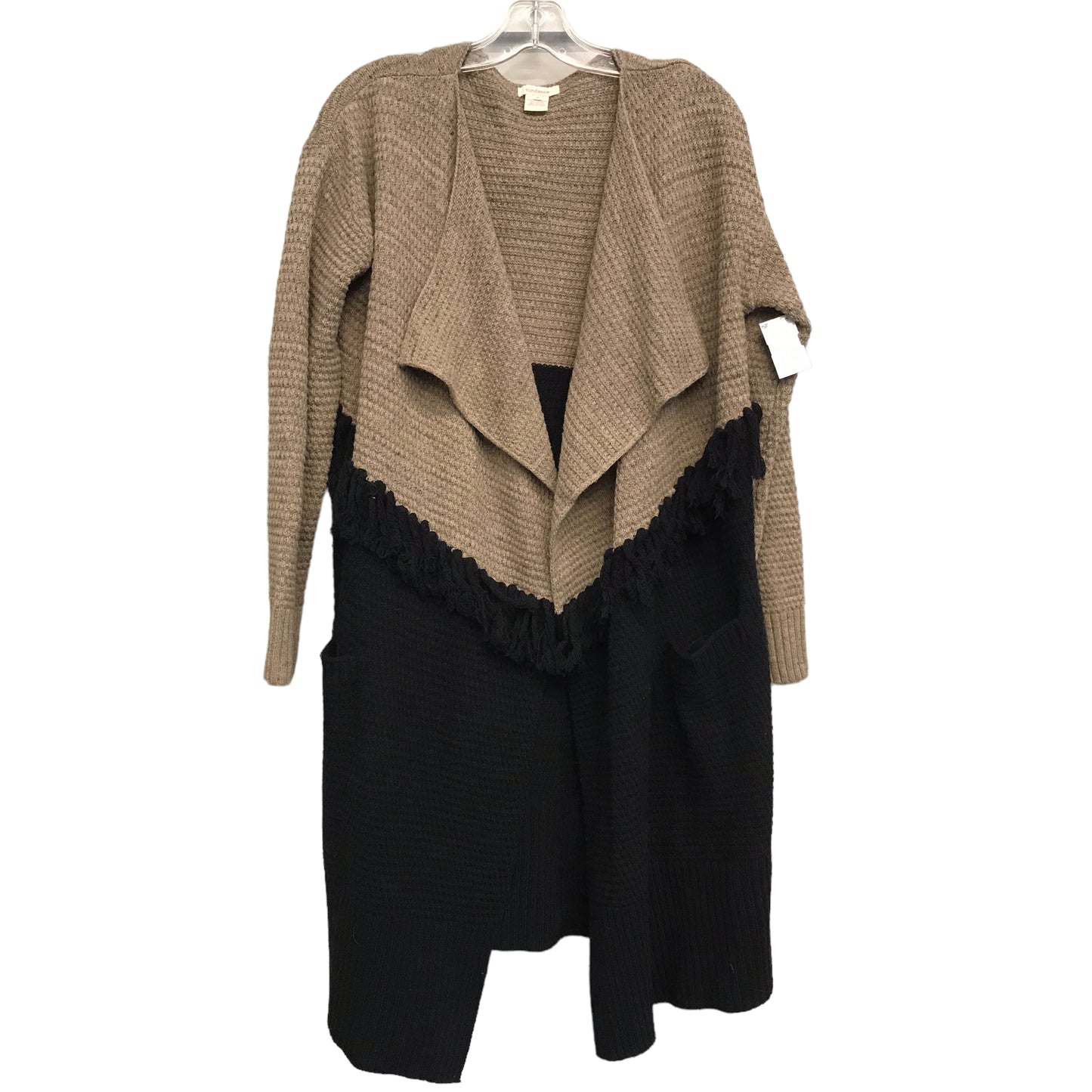 BLACK & BROWN SWEATER CARDIGAN by SUNDANCE Size:S