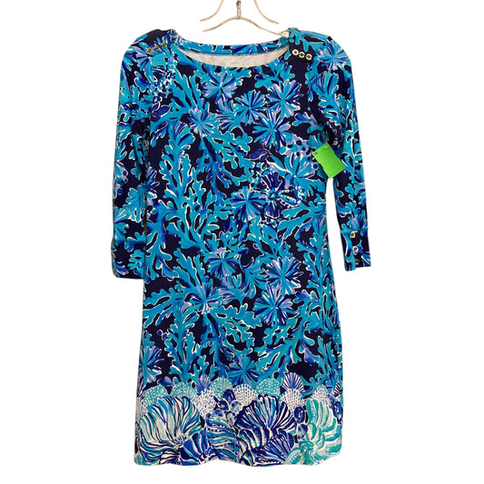 Dress Designer By Lilly Pulitzer In Blue, Size:Xxs