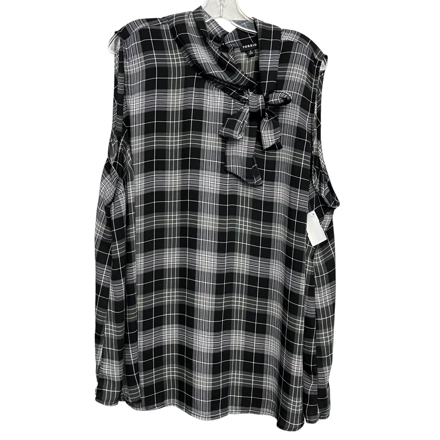 Top Sleeveless By Torrid In Plaid Pattern, Size:3X