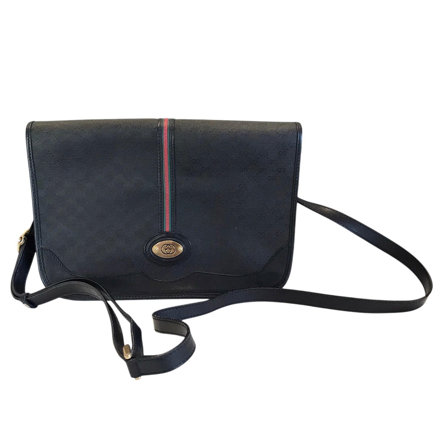 Crossbody Luxury Designer By Gucci In Black, Size:Medium