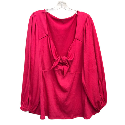 Top Ls By Ava & Viv In Pink, Size:3X