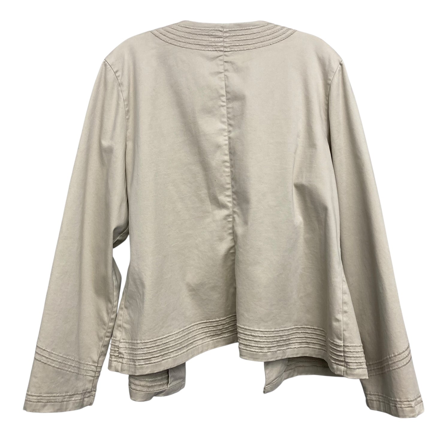 Blazer By Chicos In Beige, Size:L