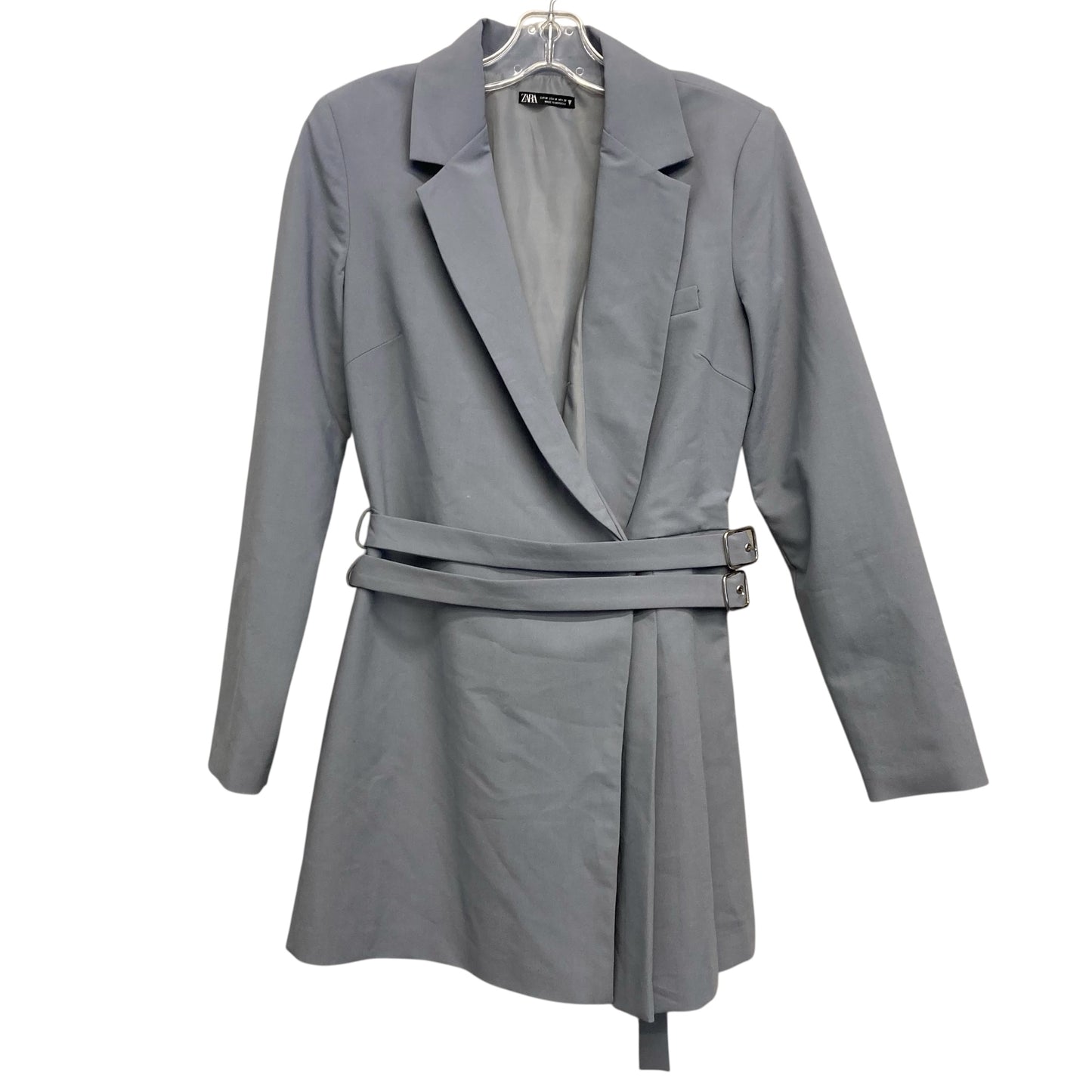 Coat Trench Coat By Zara In Grey, Size:M