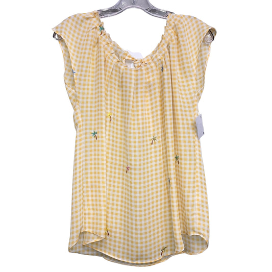 Top Sleeveless By Lc Lauren Conrad In Checkered Pattern, Size:M