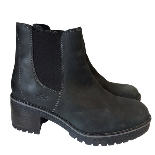 Boots Ankle Flats By Bos & Co In Black, Size:8.5