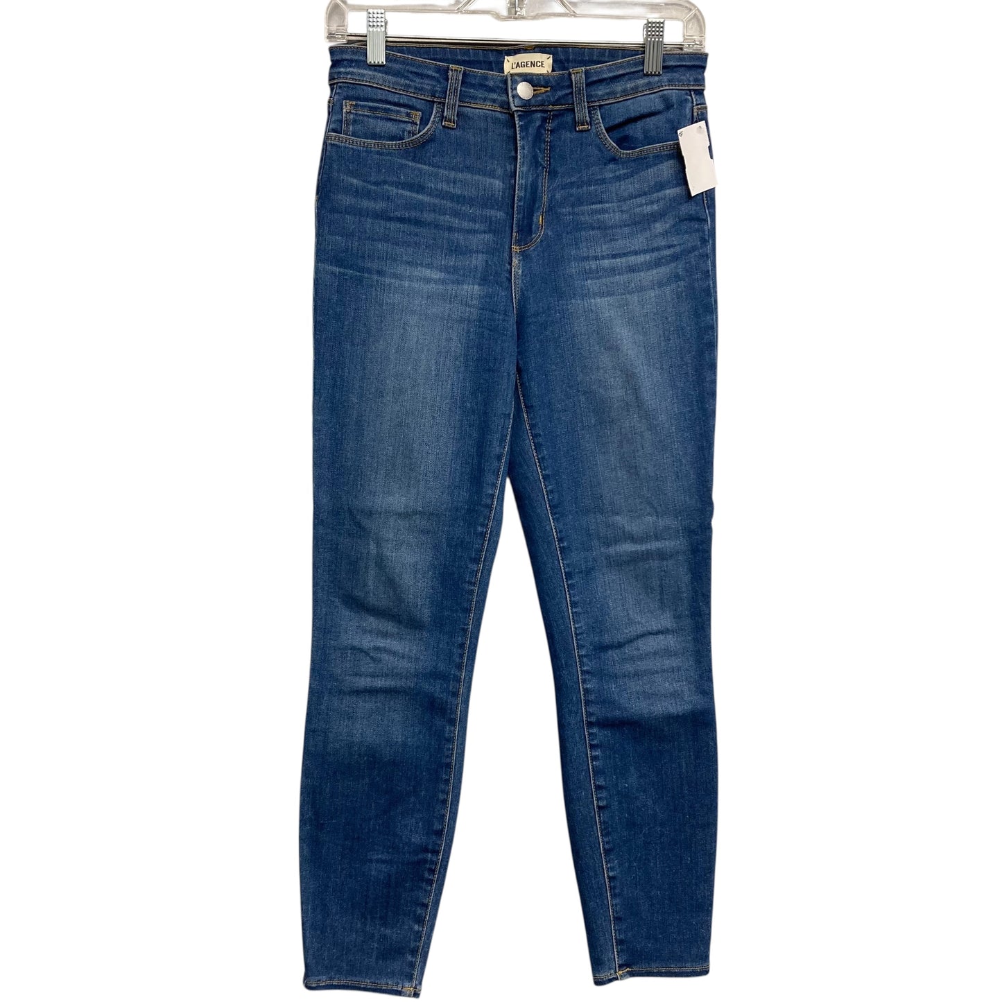 Jeans Skinny By L Agence In Blue Denim, Size:4