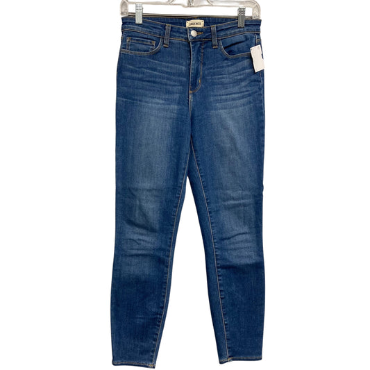 Jeans Skinny By L Agence In Blue Denim, Size:4